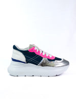 Load image into Gallery viewer, Andia Fora Blue and Pink Sneakers
