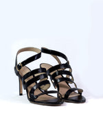 Load image into Gallery viewer, Guilhermina Glossy Black Straps Sandal
