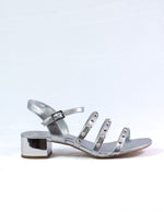 Load image into Gallery viewer, Luz da Lua Silver and Metal Sandal | 2241S
