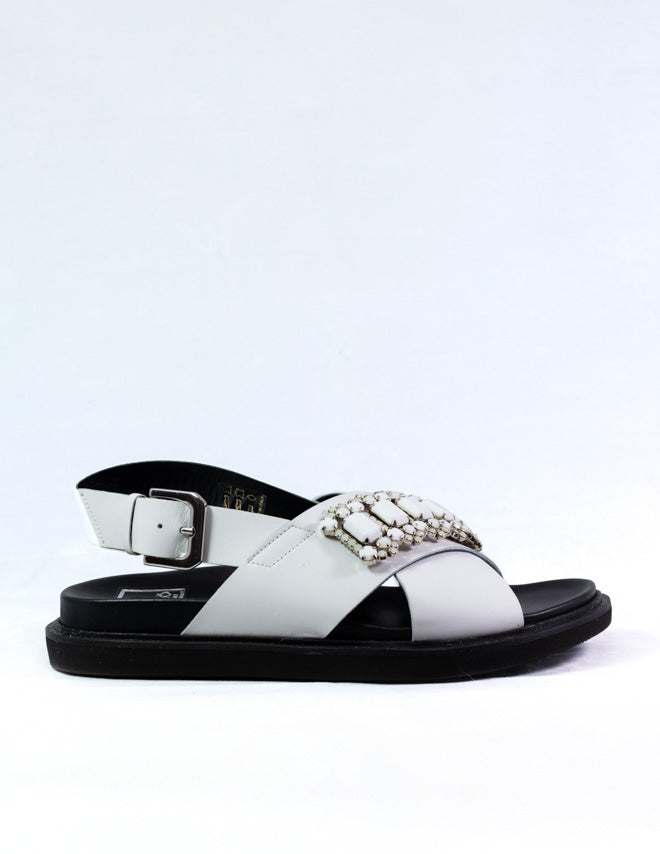 Ma & Lò White Stones Sandal | 1964W