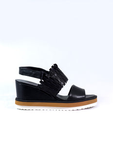 Patrizia Bonfanti Black Platform Sandals | 2222